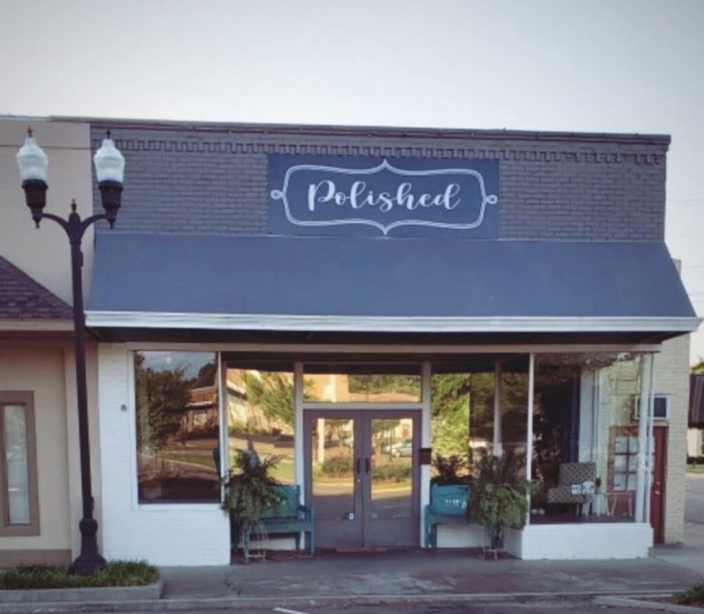 Polished storefront in downtown Batesville MS