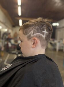 Polished children's hair style