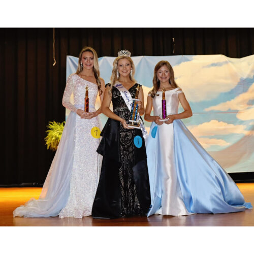 JUNIOR MISS SPRINGFEST (Ages 12-14 years)   2nd Alternate, Abbey Kate Johnson; Junior Miss Springfest, Rylee Bright; 1st Alternate, Taylor Russell.