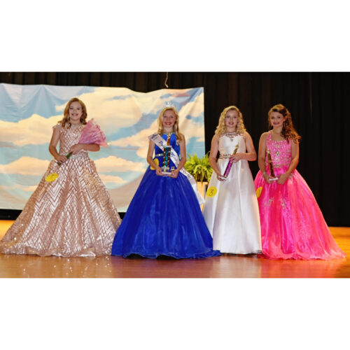 PRE-TEEN MISS SPRINGFEST (Ages 10-11 years)   3rd Alternate, Charlie Brooke Maples; Pre-Teen Miss Springfest, Adelene Ware; 1st Alternate, Lily Adams; and  2nd Alternate, Hannah Claire Baker.